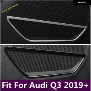 アウディ インナードア ステレオ スピーカー オーディオ 拡声器サウンド 装飾 フレーム カバー トリム Q3 2019 - 2023 カーアクセサリー