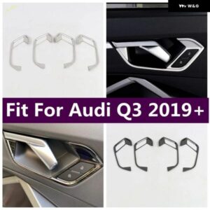 アウディ インナー ドアハンドル キャッチカバー クロージングボウル トリム 装飾 フレーム Q3 2019 - 2022 カーアクセサリー