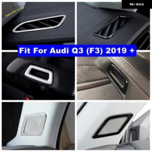 アウディ ピラー A スピーカー ダッシュボード エアコン アウトレット AC ベントリア アームレスト カバー トリム Q3 F3 2019 - 2024 カーアクセサリー