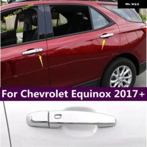 シボレー 車外ドアプルハンドルキャッチキャップカバー トリム エクイノックス 2017 - 2023 クローム 外装 リキット