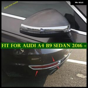 アウディ ABS クロームドアバックミラー ラビングストリップ/リアテール フォグライト ランプカバー トリム A4 B9 2016 - 2019 カーアクセサリー