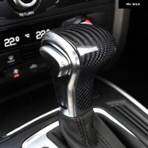 アウディ ギア シフト ノブ カバー トリム A4 B8 A5 A6 A7 Q5 8R Q7 S6 S7 ハンドル スリーブ自動車 インテリア アクセサリー