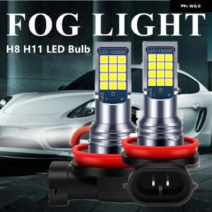 アウディ 2個 CANBUS ホワイト H8 H11 LED フォグランプ 電球 車 DRL ランプ A3 8P 8V A4 B6 B8 B5 A6 C6 C5 80 B7 A5 100 A7 A8 Q5 Q7 TT S6
