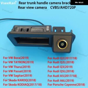 アウディ AHD720P CVBS リアビューリバースカメラ トランク ハンドル ブラケット Q2 Q3 Q5L A5 A6L VWシリーズ シュコダ ポルシェ カイエン ゴールデン