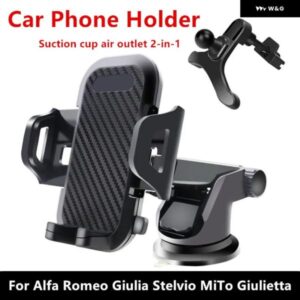 アルファロメオ 自動車電話 ホルダー マウント スタンド スマートフォン携帯電話サポート車 ブラケット 147 159 MITOステルヴィオジュリエッタジュリア