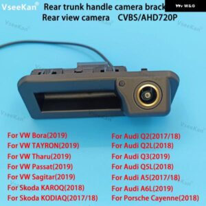 アウディ CVBS AHD720P リアビューリバースカメラ トランク ハンドル ブラケット Q2 Q3 A5 A6L Q5L VWシリーズ シュコダ ポルシェ カイエン ゴールデン