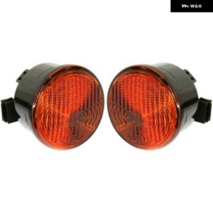 ジープ 2X ウィンカーライト 2007-13 ラングラー JK プラスチック LH RH 電球 付き カーアクセサリー