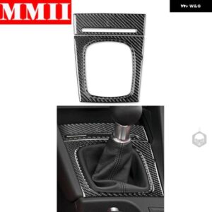 アウディ カーボン ステッカー カーアクセサリー マニュアル ギア シフター パネル サラウンド フレーム 収納 ボックス トリム A3 S3 8P 2006 2007