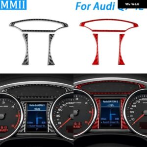 アウディ Q7 4L 2007-2015 カーボン スピードメーター 計器 パネル 装飾ストリップ車内装飾アクセサリー ステッカー