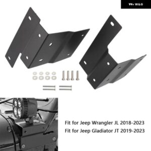 ジープ A ピラー 駆動ワークライト マウント ブラケット ラングラー JL 2018-2023 エンジン フードオフロードランプ ホルダー クランプ