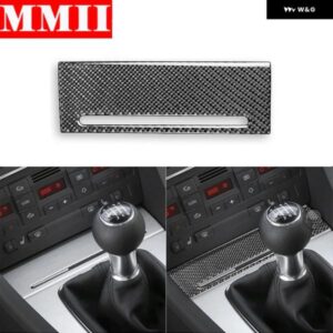 アウディ A4 S4 B7 2005 2006 2007 2008 灰皿 ボックス ギア シフト パネル 装飾カバー カーボン トリム ステッカー アクセサリー