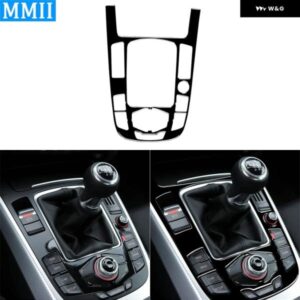 アウディ Q5 13-18 A4L 13-16 A5 13-16 ピアノブラック ギア シフト パネル カバー 装飾車室内装飾アクセサリー ステッカー