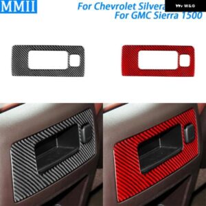 シボレー シルバラード GMC シエラ 2014-2018 カーボンリア コントロール パネル カバー トリム カー インテリア アクセサリー ス