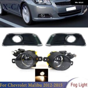シボレー FOGLAMP FOGLIGHT マリブ 2012-15 フロント バンパー フォグライト ランプ グリル カバー フレーム
