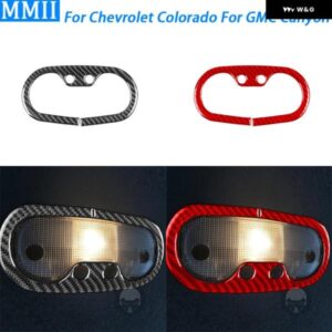 シボレー コロラド GMC キャニオン 2009-2012 カーボンリアドゥー読書ランプ パネル カバー インテリア アクセサリー ステッカー