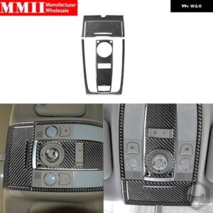 アウディ カーボンカーアクセサリー A6 S6 2005-2011 オーバーヘッド コントロール パネル フレームセット インテリア トリム カバー 装飾 ステッカー