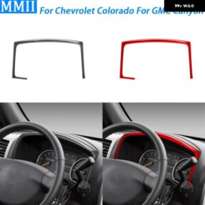 シボレー コロラド GMC キャニオン 2004-2012 カーボン ダッシュボードスピード メーター パネル サ ラウンドカバー カーアクセサリ