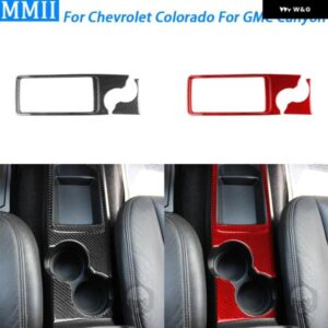 シボレー コロラド GMC キャニオン 2004-2012 カーボンセンター コンソール ウォーターカップ ホルダー パネル カバー カーアクセサ