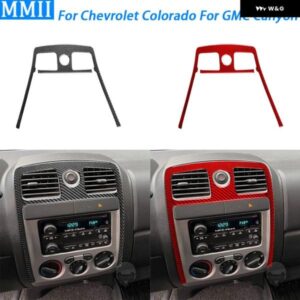シボレー コロラド GMC キャニオン 2004-2012 カーボンセンター コンソール エアベント パネル カバー トリム カー ステッカー ア