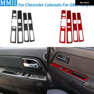 シボレー コロラド GMC キャニオン 2004-2012 カーボン ウィンドウリフト スイッチ パネル カバー カー アクセサリー インテリア