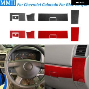 シボレー コロラド GMC キャニオン 2004-2012 カーボンセンター ダッシュボード パネル トリム セットカーアクセサリー ステッカー