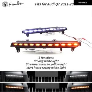 アウディ LED ウインカー インジケーター ダイナミックターン ライト LED ダイレクト デイタイム ランニング ライト フリッカーターン 逆 Q7 2006-2009