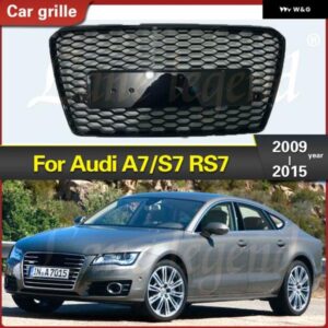 アウディ RS7 スタイル フロント バンパー グリル ラジエーター グリル レーシング グリル A7/S7 2009-15
