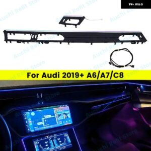 アウディ 32 色 LED 計器デスクランプ A6 A7 C8 2019-2024 屋内自動センター コンソール 周囲光 装飾 ランプ部品