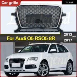 アウディ フロント グリル バンパー マスク ラジエーター グリル ミディアムネット Q5 RSQ5 2013-2017 レーシング グリル 自動 グリル