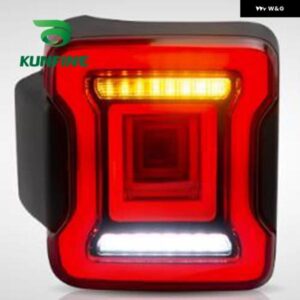 ジープ 2X テールライト ジー ラングラー 2018-UP LED ダイナミックウィンカー プラグアンドプレイテール ランプリバースフォグ テールライト