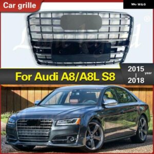 アウディ カーアクセサリー フロントフード バンパー グリル 車 グリル アッパー レーシング グリル A8 A8L S8 2015-2018 S8 スタイル