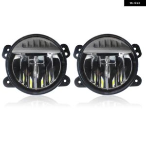 ジープ 2個 4インチ ラウンド LED フォグランプ 5 ワット 6 ハイパワー LED 2 オフロード 6500 18K フォグランプ カーライトアセンブリ ラングラー JL