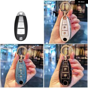 ソフト TPU 車リモートキー FOB シェルカバー ケース スズキ VITARA スウィフトイグニスキザシ SX4 バレーノ ERTIGA 2016-19