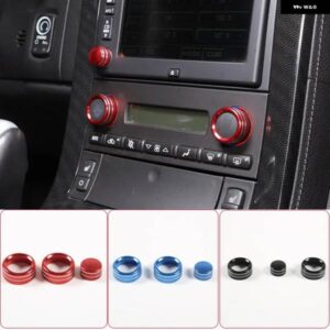 シボレー コルベット C6 2005-2013 合金中央制御空調 CD ボリュームノブ カバー 装飾