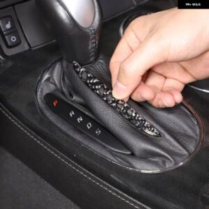 シボレー コルベット C6 2005-2013 ソフトカーボンギアシフトパネルカバー トリム ステッカー カー インテリア