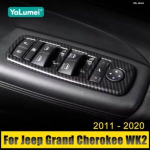 ジープ グランドチェロキー WK2 2011-20 窓ガラスリフトスイッチ ボタン カバー トリム