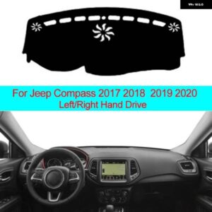 ジープ 2 層ダッシュボード カバー コンパス 2017-20 LHD RHD 自動サンシェード ダッシュボード カバー