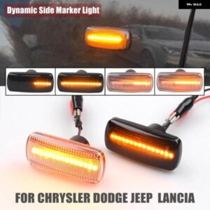 ジープ LED サイドマーカーランプ アンバー ウィンカー ライト コマンダーパトリオットコンパスグランドチェロキー クライスラー 300C ダッジ ランチア