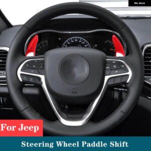 ジープ カーボンステアリング ホイールのシフトパドル 拡張シフタートリムカバー 延長 グランドチェロキー ダッジ SRT