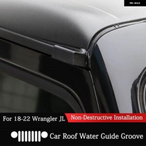 ジープ トップルーフ雨樋アップド雨水DIVERSIONラングラー JL 2018-2022 カースタイリング 外装 黒