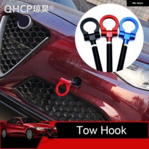 アルファロメオ 牽引フックチューニング牽引バー合金トレーラーフロントリアフックアイ牽引牽引 ジュリア