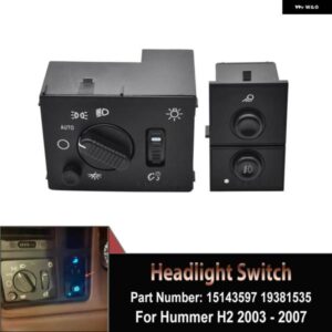 シボレー ヘッドランプ フォグライト コントロールスイッチ アバランチシルバラードサバーバンタホ GMC シエラユーコン 15143597 193