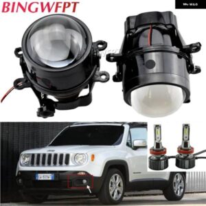 ジープ 1ペア フォグランプ BIXENON LED H11 D2H プロジェクターレンズ 3.0インチ レネゲード BU 2015-18 チェロキー KL 2014-2017