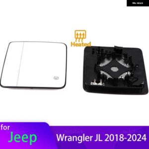 ジープ 左右サイドミラー ガラス リアビューバックビュー外角 ラングラー JL 2018-23