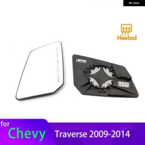 シボレー ミラー 加熱サイドミラー ガラス バックミラー レンズ トラバース 2009-2014 アクセサリー