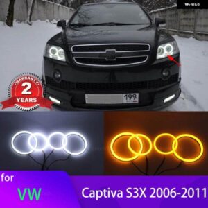 シボレー スイッチバック リング DRL LED エンジェルアイキット キャプティバ S3X 2006-2011 車 ヘッドライト レトロフィット