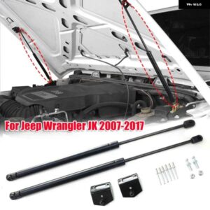ジープ 2個 フロント エンジン フード 油圧 サポート ロッド ラングラー JK 2007-2017