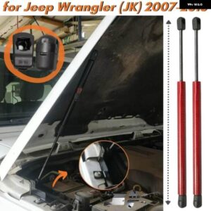 ジープ 数量 2 ボンネットストラット ラングラー JK 2007-2018 フロントボンネット ガススプリング ショックアブソーバー リフト サポート アームバー