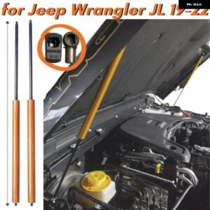 ジープ 9色 カーボンフロントボンネットフード ガスストラットスプリング ラングラー JL 2019-2022 コンバーチブル SUV リフト サポート ショック