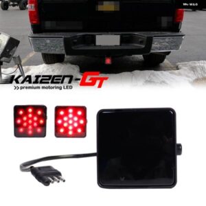 ジープ 1PC 15 LED レッド LED 車テール/ブレーキライト リア フォグライト ピックアップ トラック SUV クラス III 2インチ X 2インチ ヒッチレシーバー付き
